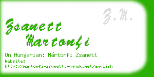 zsanett martonfi business card