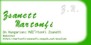 zsanett martonfi business card